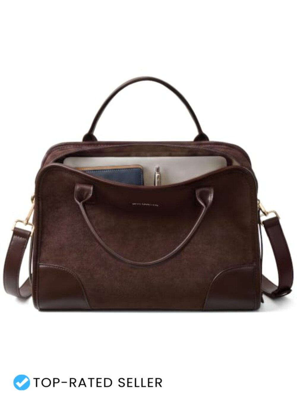 Vintage Soft Structured Square Satchel Purse, Suede Designer Handbag, Top